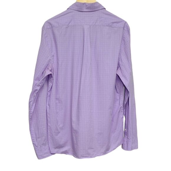 GAP Men's Casual Fitted Button Down Cotton Purple Shirt Size Medium - Picture 2 of 9